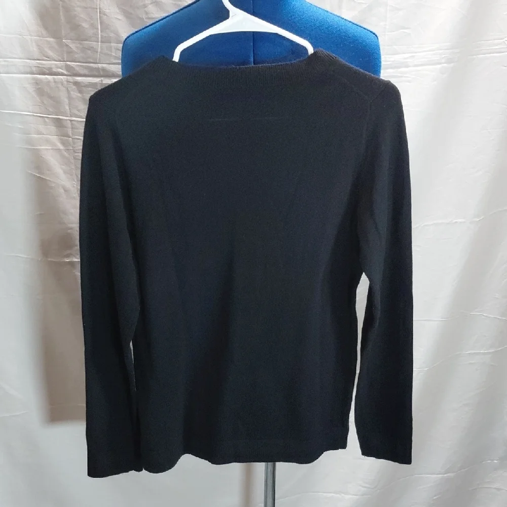 J. Crew Classic Black Crew Neck Sweater